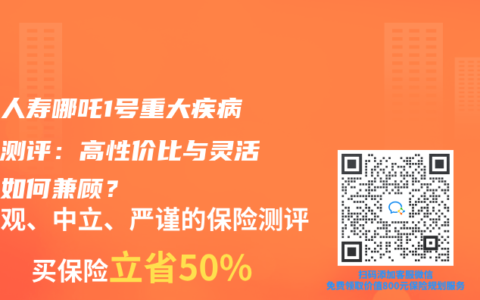 海保人寿哪吒1号重大疾病保险测评：高性价比与灵活保障如何兼顾？