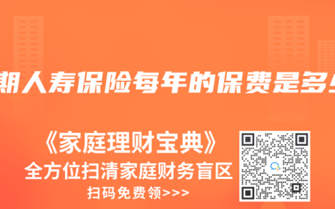 定期人寿保险每年的保费是多少