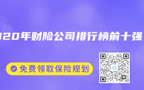 2020年财险公司排行榜前十强