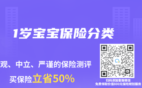 1岁宝宝保险分类