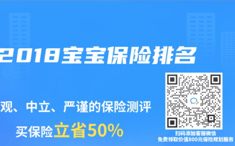 2018宝宝保险排名