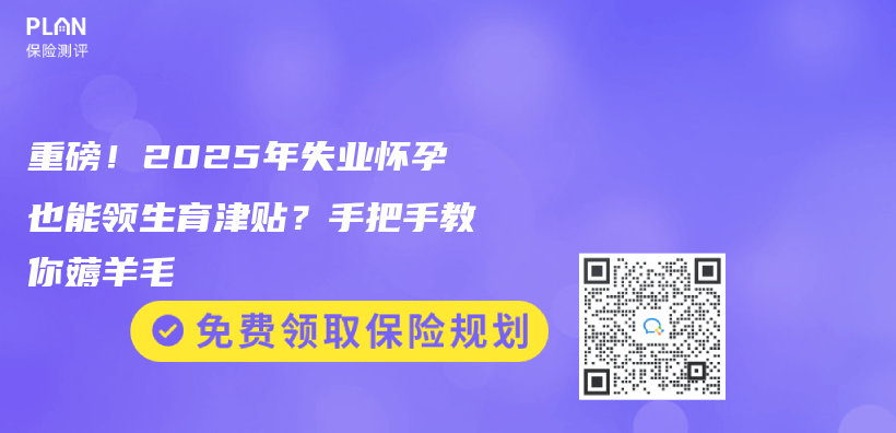 重磅！2025年失业怀孕也能领生育津贴？手把手教你薅羊毛插图