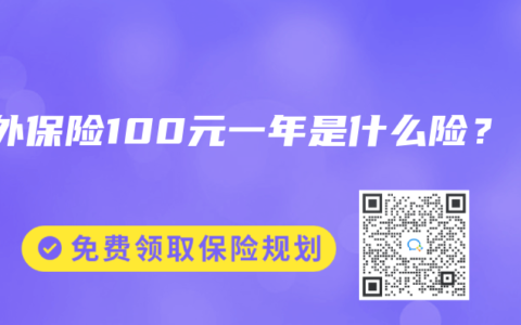 意外保险100元一年是什么险？