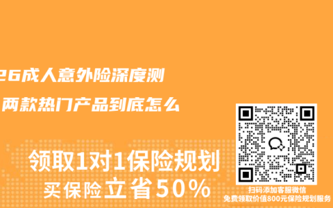 2026成人意外险深度测评：两款热门产品到底怎么选？