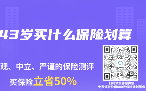 43岁买什么保险划算