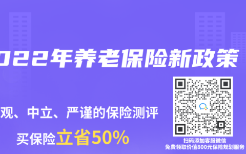 2022年养老保险新政策