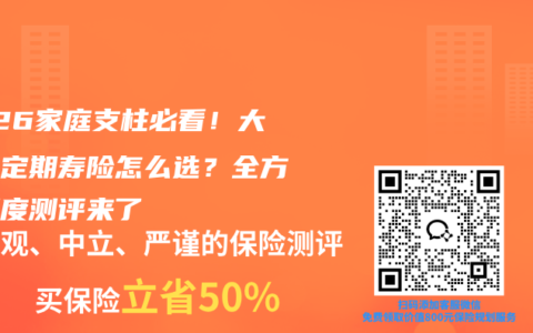 2026家庭支柱必看！大公司定期寿险怎么选？全方位深度测评来了