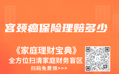 宫颈癌保险理赔多少