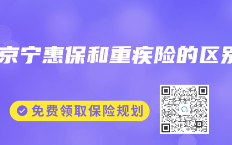 南京宁惠保和重疾险的区别
