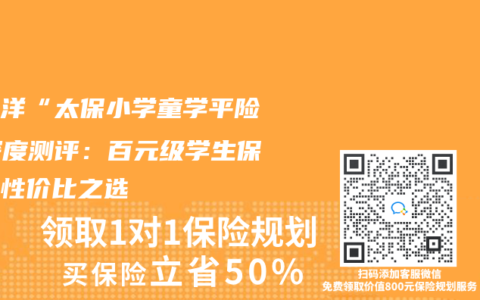 太平洋“太保小学童学平险”深度测评：百元级学生保险的性价比之选