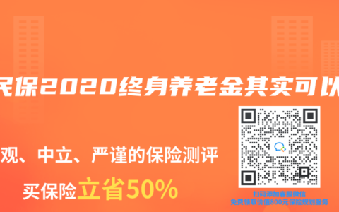 全民保2020终身养老金其实可以