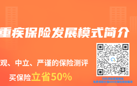 重疾保险发展模式简介