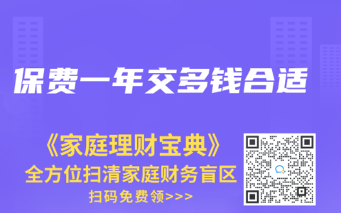 保费一年交多钱合适