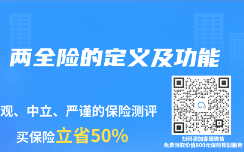 两全险的定义及功能