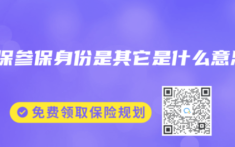 社保参保身份是其它是什么意思