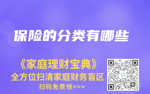 保险的分类有哪些