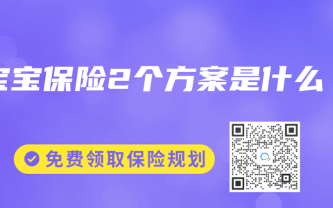 宝宝保险2个方案是什么