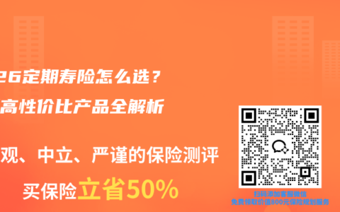 2026定期寿险怎么选？最新高性价比产品全解析