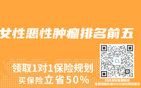 女性恶性肿瘤排名前五
