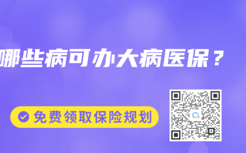 哪些病可办大病医保？