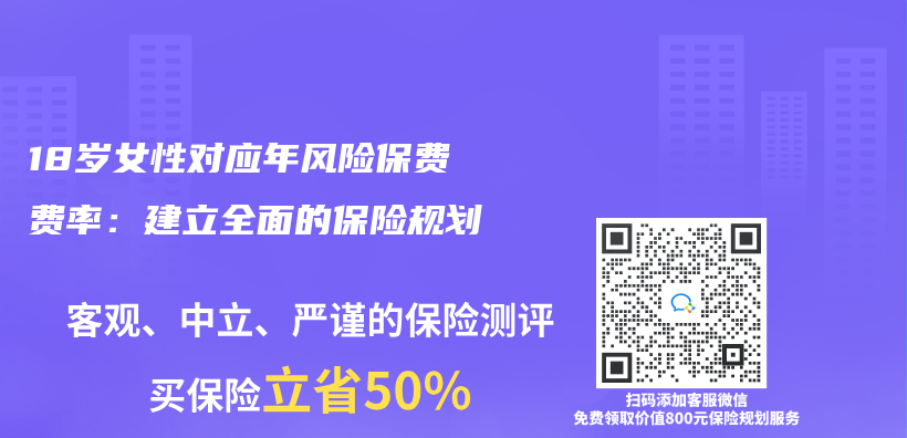 18岁女性对应年风险保费费率：建立全面的保险规划插图