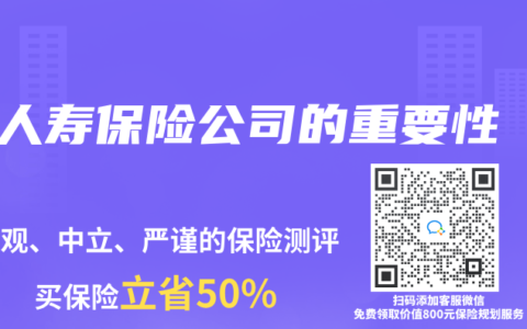 人寿保险公司的重要性