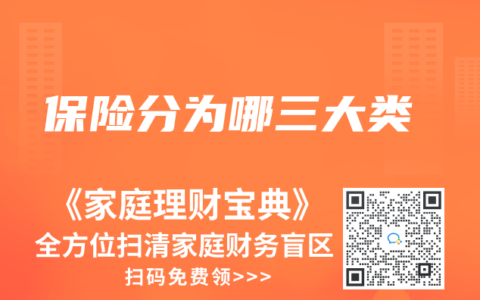保险分为哪三大类