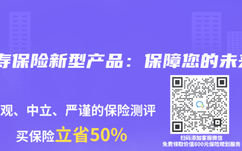 人寿保险新型产品：保障您的未来