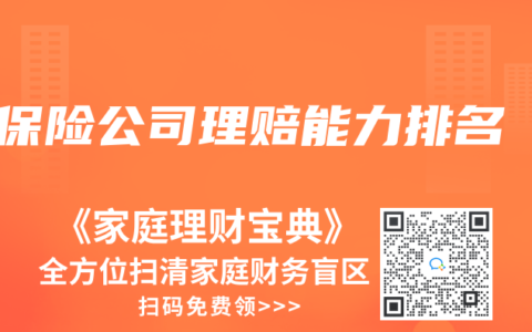 保险公司理赔能力排名