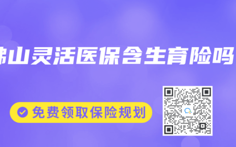 佛山灵活医保含生育险吗