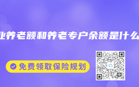 企业养老额和养老专户余额是什么？
