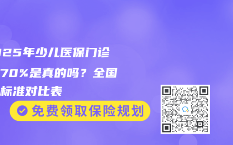 ‌2025年少儿医保门诊报销70%是真的吗？全国缴费标准对比表‌
