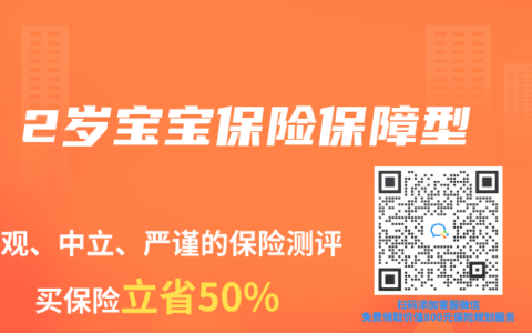 2岁宝宝保险保障型