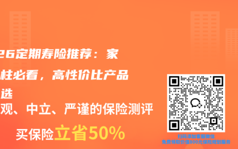 2026定期寿险推荐：家庭支柱必看，高性价比产品怎么选