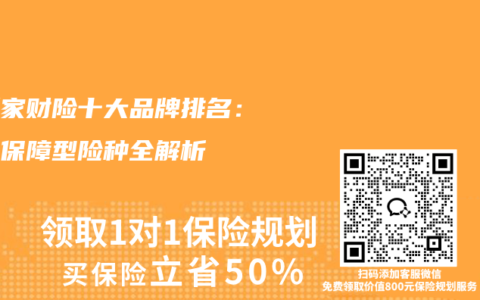 最新家财险十大品牌排名：综合保障型险种全解析