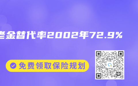 养老金替代率2002年72.9%
