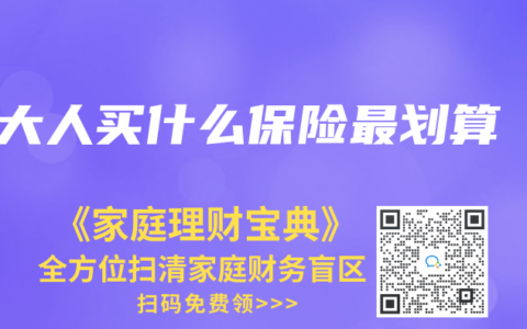大人买什么保险最划算