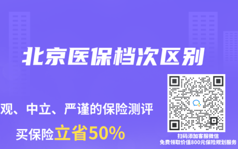 北京医保档次区别