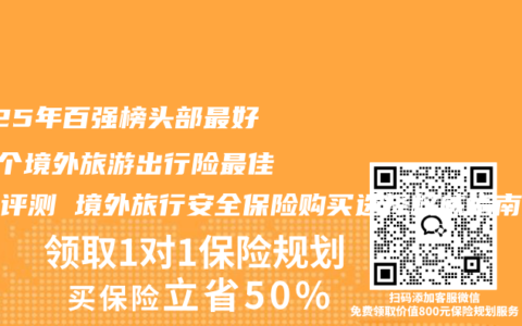 2025年百强榜头部最好的5个境外旅游出行险最佳推荐评测 境外旅行安全保险购买选择权威指南