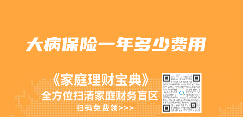 大病保险一年多少费用插图