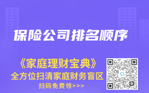 保险公司排名顺序