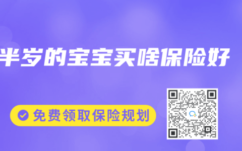 半岁的宝宝买啥保险好