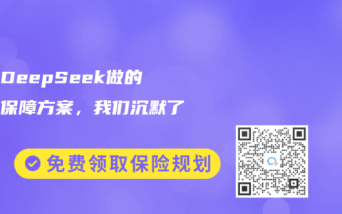 看着DeepSeek做的这份保障方案，我们沉默了……