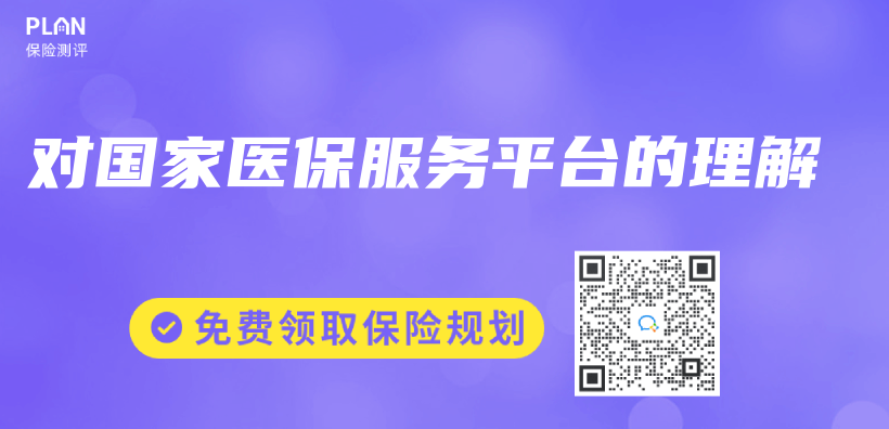 对国家医保服务平台的理解插图