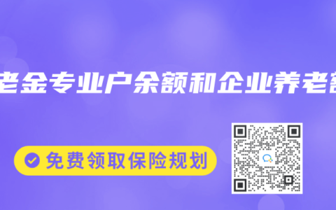 养老金专业户余额和企业养老额