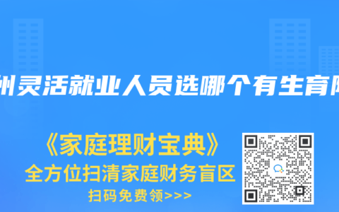 广州灵活就业人员选哪个有生育险