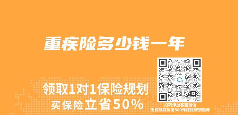 重疾险多少钱一年插图