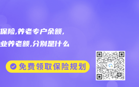 养老保险,养老专户余额,和企业养老额,分别是什么意思