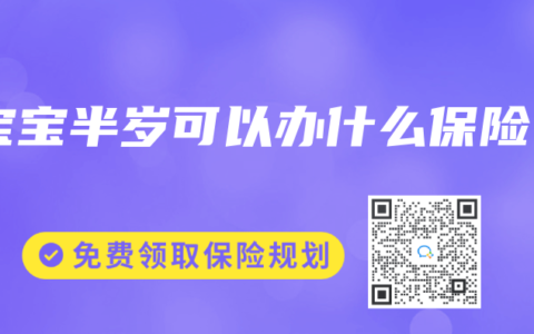 宝宝半岁可以办什么保险