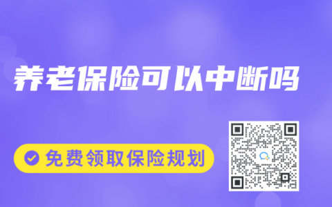 养老保险可以中断吗